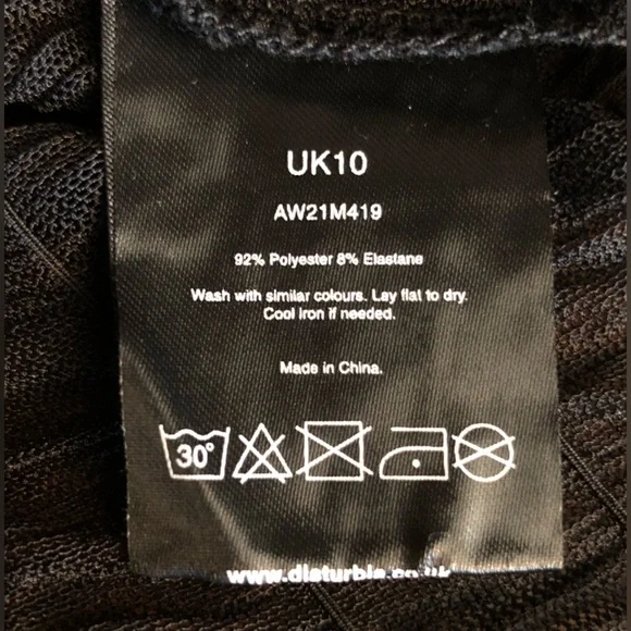 DISTURBIA Whisper gathered black mesh top - Picture 8 of 8